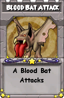 Wizard101 School 16 spell card: Blood Bat Attack, Spell ID 10980