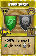 Wizard101 Myth spell card: Ether Shield, Spell ID 10998