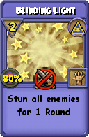 Wizard101 Myth spell card: Blinding Light, Spell ID 10352