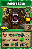 Wizard101 Life spell card: Forest Lord, Spell ID 10043