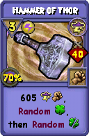 Wizard101 Storm spell card: Hammer of Thor, Spell ID 10571