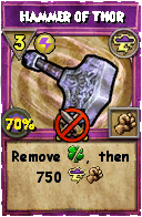 Wizard101 Storm spell card: Hammer of Thor, Spell ID 10566
