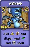 Wizard101 Myth spell card: Myth Imp, Spell ID 10858