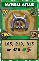 Wizard101 Life spell card: Natural Attack, Spell ID 10967