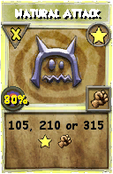 Wizard101 Star spell card: Natural Attack, Spell ID 10869