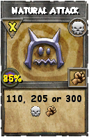 Wizard101 Death spell card: Natural Attack, Spell ID 10960