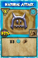 Wizard101 Ice spell card: Natural Attack, Spell ID 10665