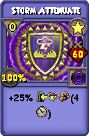 Wizard101 Star spell card: Storm Attenuate, Spell ID 10092