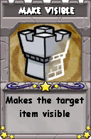 Wizard101 School 16 spell card: Make  Visible, Spell ID 11019