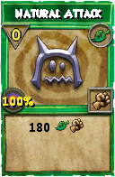 Wizard101 Life spell card: Natural Attack, Spell ID 11028
