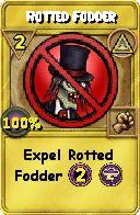 Wizard101 Myth spell card: Rotted Fodder, Spell ID 11042