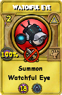 Wizard101 Myth spell card: Watchful Eye, Spell ID 11061