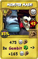 Wizard101 Death spell card: Monster Mash, Spell ID 11064