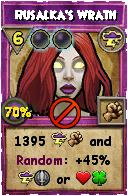 Wizard101 Storm spell card: Rusalka's Wrath, Spell ID 11067