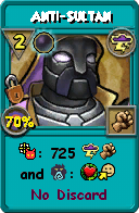 Wizard101 Storm spell card: Anti-Sultan, Spell ID 11075