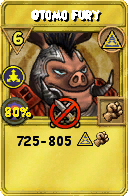 Wizard101 Myth spell card: Otomo Fury, Spell ID 11087
