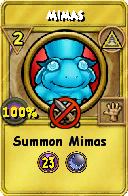 Wizard101 Myth spell card: Mimas, Spell ID 11098