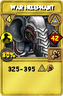 Wizard101 Myth spell card: War Helephant, Spell ID 11108