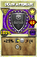 Wizard101 Star spell card: Death Attenuate, Spell ID 11116