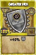 Wizard101 Myth spell card: Greater Hex, Spell ID 11123