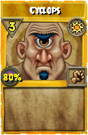 Wizard101 Sun spell card: Cyclops, Spell ID 11141