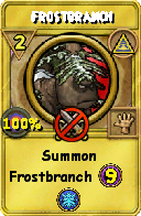 Wizard101 Myth spell card: Frostbranch, Spell ID 11150