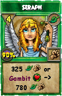 Wizard101 Life spell card: Seraph, Spell ID 11165