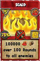 Wizard101 Fire spell card: Scald, Spell ID 11171