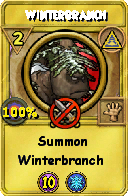 Wizard101 Myth spell card: Winterbranch, Spell ID 11179