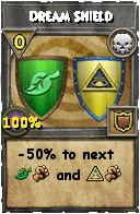 Wizard101 Death spell card: Dream Shield, Spell ID 11189