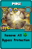 Wizard101 Ice spell card: Purge, Spell ID 11198