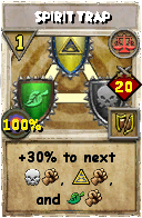 Wizard101 Balance spell card: Spirit Trap, Spell ID 11208