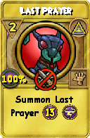 Wizard101 Myth spell card: Last Prayer, Spell ID 11221