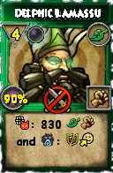 Wizard101 Life spell card: Delphic Lamassu, Spell ID 11226
