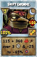 Wizard101 Moon spell card: Shift Grendel, Spell ID 11231