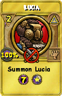 Wizard101 Myth spell card: Lucia, Spell ID 11235