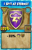 Wizard101 Ice spell card: I Spit at Storms!, Spell ID 11240