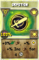 Wizard101 Star spell card: Devotion, Spell ID 11254