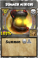 Wizard101 Death spell card: Summon Minions, Spell ID 11262