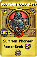 Wizard101 Myth spell card: Pharaoh Rama-Krok, Spell ID 11266