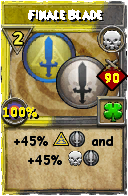 Wizard101 Death spell card: Finale Blade, Spell ID 11270