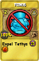 Wizard101 Myth spell card: Tethys, Spell ID 11283