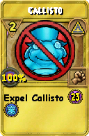 Wizard101 Myth spell card: Callisto, Spell ID 11289