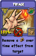 Wizard101 Life spell card: Triage, Spell ID 11301