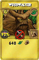 Wizard101 Life spell card: Woodwalker, Spell ID 11302