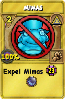 Wizard101 Myth spell card: Mimas, Spell ID 11307