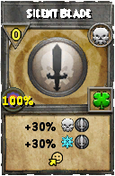 Wizard101 Death spell card: Silent Blade, Spell ID 11312