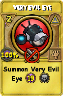 Wizard101 Myth spell card: Very Evil Eye, Spell ID 11314