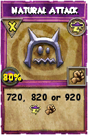 Wizard101 Storm spell card: Natural Attack, Spell ID 11334