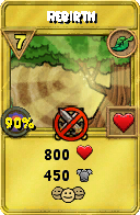 Wizard101 Life spell card: Rebirth, Spell ID 11343